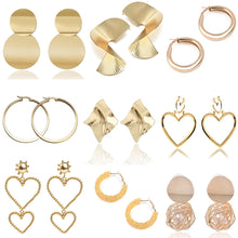 Load image into Gallery viewer, 2019 Fashion Statement Earrings Big Geometric earrings For Women Hanging Dangle Earrings Drop Earing modern Jewelry Wholesale
