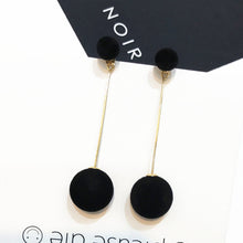 Load image into Gallery viewer, Cute Double Faux Fur Ball Dangle Drop Earrings for Women Red Black Long Oorbellen Pom Pom Pendant Earing Fashion Jewelry

