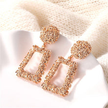 Load image into Gallery viewer, ALIUTOM Fashion Statement Earrings Big Metal Geometric Pendant Earrings For Women Hanging Dangle Earrings Drop Earing Bohemian
